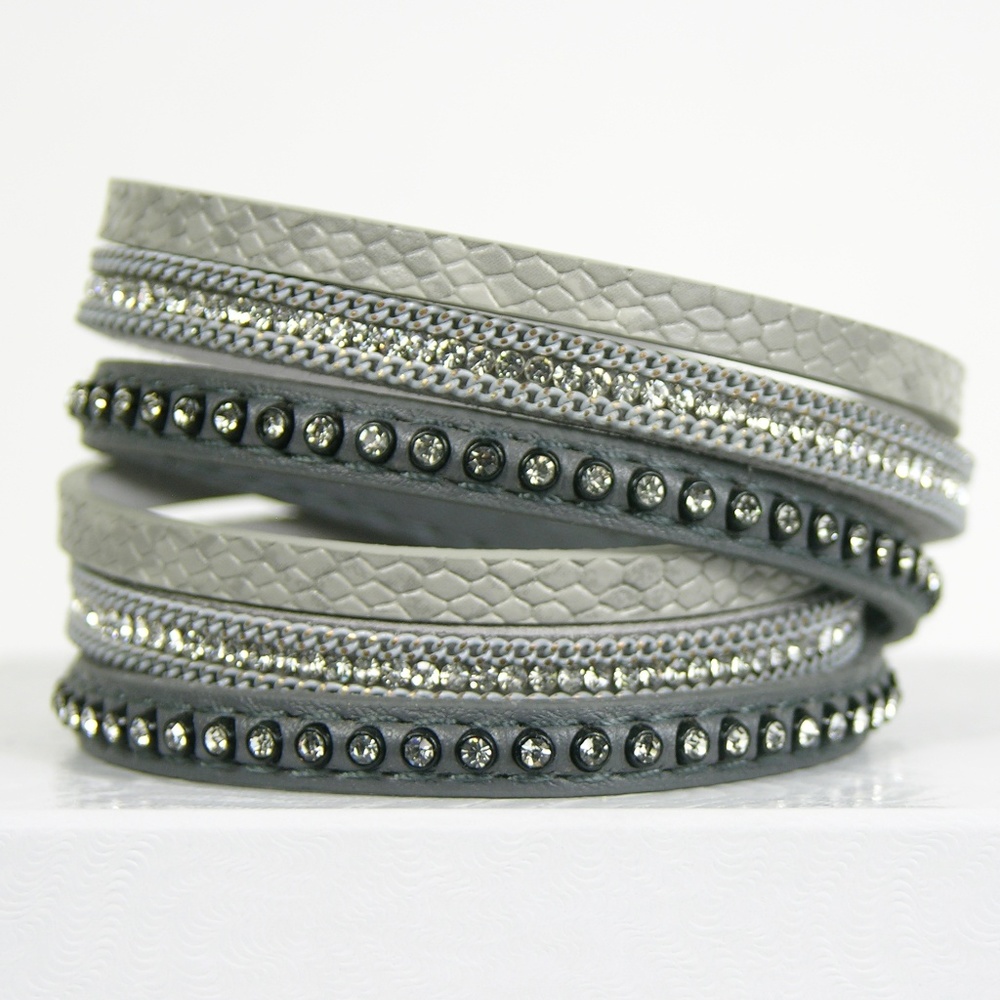 LAST ONE!  Sparkling Snake Print Wrap Bracelet